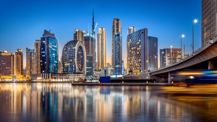 The,Business,Bay,Of,Dubai,At,Night